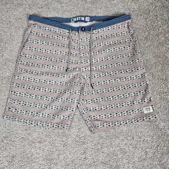 Katin Other - Katin Board Shorts Men's 38 Blue Swim Trunks Hybrid Resortwear Beach Surf